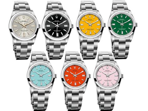 rolex new color dials|Rolex oyster perpetual dial colors.